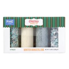 Picture of CHRISTMAS SPRINKLE SET OF 4  WINTERWONDERLAND 380G